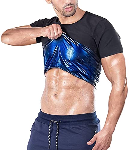 Men's Shaper Slimming Compression Heat Trapping T-Shirt, Men's Body Shaper Slimming Shirt (Color : Men, Size : L) von SADWF