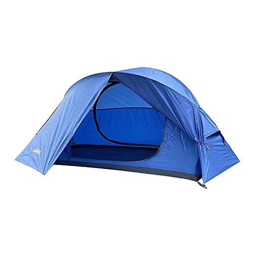 Safacus Rucksack-Zelt für den Außenbereich, leicht, tragbar, für Camping, Wandern, Bergsteigen, einfache Montage mit kompakten, faltbaren Aluminium-Stangen, 1-person blue, 1 People von SAFACUS