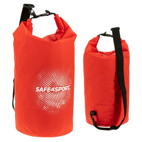 SAFE4SPORT wasserdichte Tasche 20L rot – leichte Kajaktasche – Strandtasche – Packsack wasserdicht rot – 20L Kajaktasche von SAFE4SPORT.PL