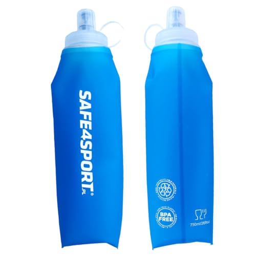 SAFE4SPORT.PL Unisex – Erwachsene SoftFlask 750ml blau Soft Flask, 750 ml von SAFE4SPORT.PL