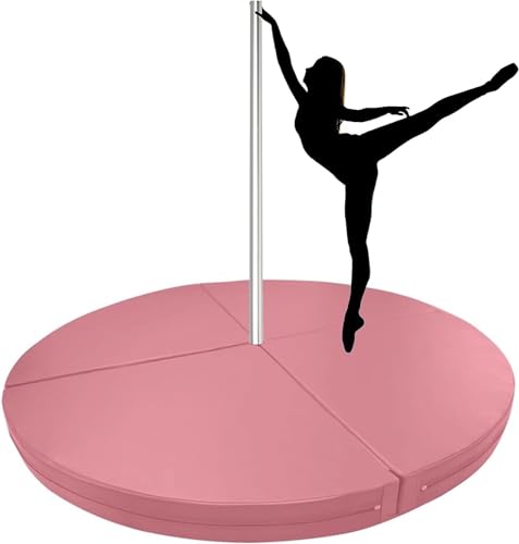 SAFWELAU Dance Stange Pole Dance Matte Gymnastikübung Yoga Fitness Tanzmatte, Spezielle Absturzsicherungspolsterung für Stangen (Color : 110cm/3.6ft/43in, Size : Thick 5cm/2in) von SAFWELAU