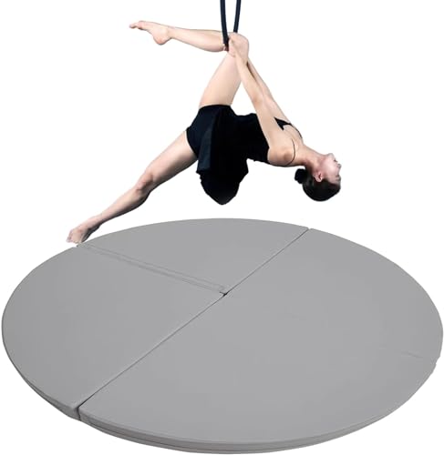 SAFWELAU Dance Stange Stangen-Crashmatte für Tänzer, Anfänger und Profis, Graue Yoga-Übungsmatten, Kissen-Fallschutzpolsterung (Color : 100cm/3ft/39in, Size : Thick 3cm/1in) von SAFWELAU