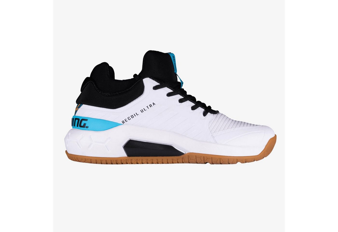 SALMING Hallen-Indoorschuhe Recoil Ultra Mid Stabilität/Dämpfung weiss Herren Badmintonschuh von SALMING