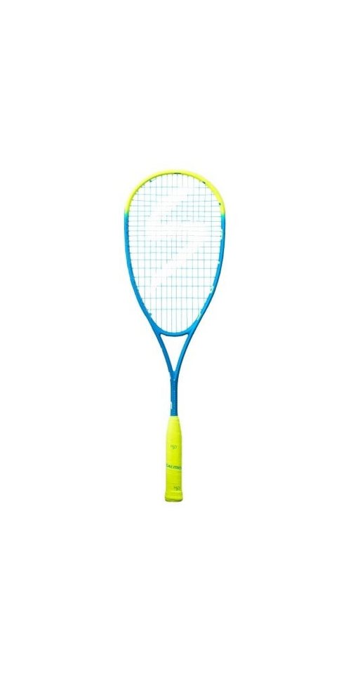 SALMING Squashschläger Fusione PowerLite 149g/kopflastig blau/gelb - besaitet - von SALMING