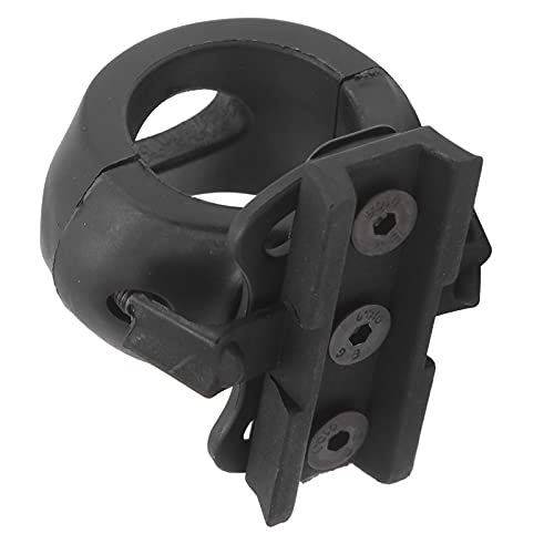 SALUTUY Helm-Taschenlampen-Klemme, Helm-Taschenlampen-Halter, Durchmesser der Halterungsröhre beträgt 26 mm, langlebig, mit zwei zusätzlichen Schrauben für Airsoft und Kampfspiele, Jagd (schwarz) von SALUTUY