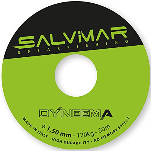 SALVIMAR Dyneema 1,5mm Leine, Mehrfarbig, 50 m von SALVIMAR
