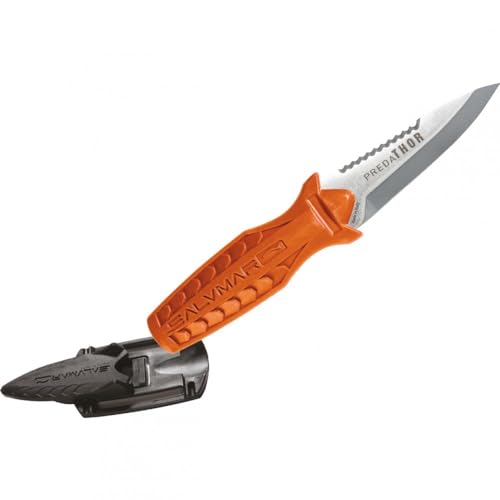 SALVIMAR Unisex-Adult Predathor Knife, Orange, 70mm von SALVIMAR