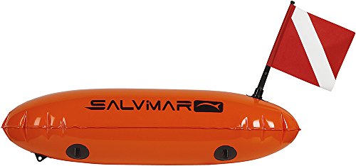 SALVIMAR Unisex-Adult Torpedo Buoy Lange Schwimmring aus PVC, Orange, 90 cm von SALVIMAR