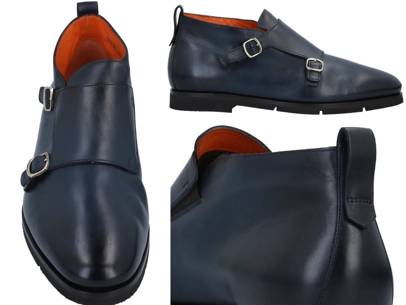 SANTONI Santoni Monk Boots Shoes Doublemonk Schnallenschuh Schuhe Stiefelette Sneaker von SANTONI