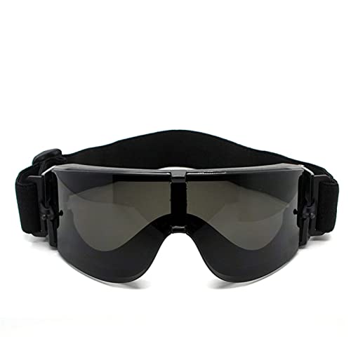 SANWOOD Universal Goggle Schutzbrille für Outdoor-Sportarten,X800 Military Tactical Airsoft Paintball Wargame Goggles Schutzbrille - Schwarz von SANWOOD