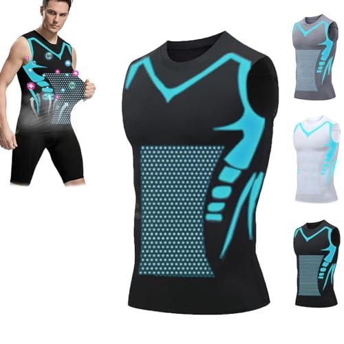 SATUSA Qiawi Ionic Shaping Vest, 2024 QIAWI™ The Newest Version Ionic Shaping Sleeveless Shirt (3XL,Black) von SATUSA