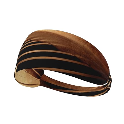 Sepia Tone Sport-Stirnbänder für Herren und Damen, feuchtigkeitsableitendes Schweißband, elastisch, breit, für Laufen, Radfahren, Basketball, Fitnessstudio, Fußball von SATUSA