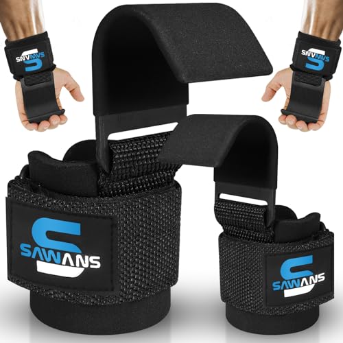 Handgelenkstütze Power Handgelenkriemen Hakenleiste Gewichtheben Training Gym Bar Unterstützung Lift Handschuhe von SAWANS