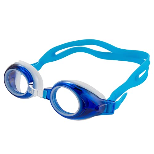 SAWUTPV Schwimmbrille Austauschbarer Nasensteg für Herren Damen Kein Auslaufen Anti-Beschlag UV-Schutz Erwachsene Schwimmbrille mit Nasenklammer Ohrstöpsel (blau) von SAWUTPV