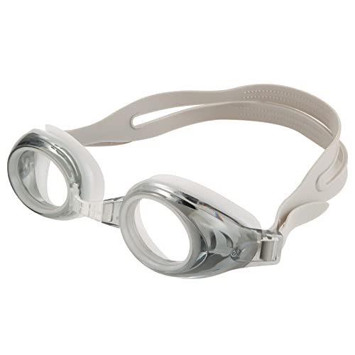 SAWUTPV Schwimmbrille Austauschbarer Nasensteg für Herren Damen Kein Auslaufen Anti-Beschlag UV-Schutz Erwachsene Schwimmbrille mit Nasenklammer Ohrstöpsel (grau) von SAWUTPV