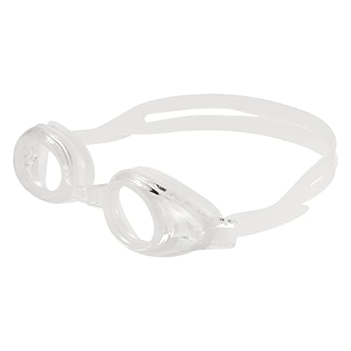 SAWUTPV Schwimmbrille Austauschbarer Nasensteg für Herren Damen Kein Auslaufen Anti-Beschlag UV-Schutz Erwachsene Schwimmbrille mit Nasenklammer Ohrstöpsel (weiß) von SAWUTPV