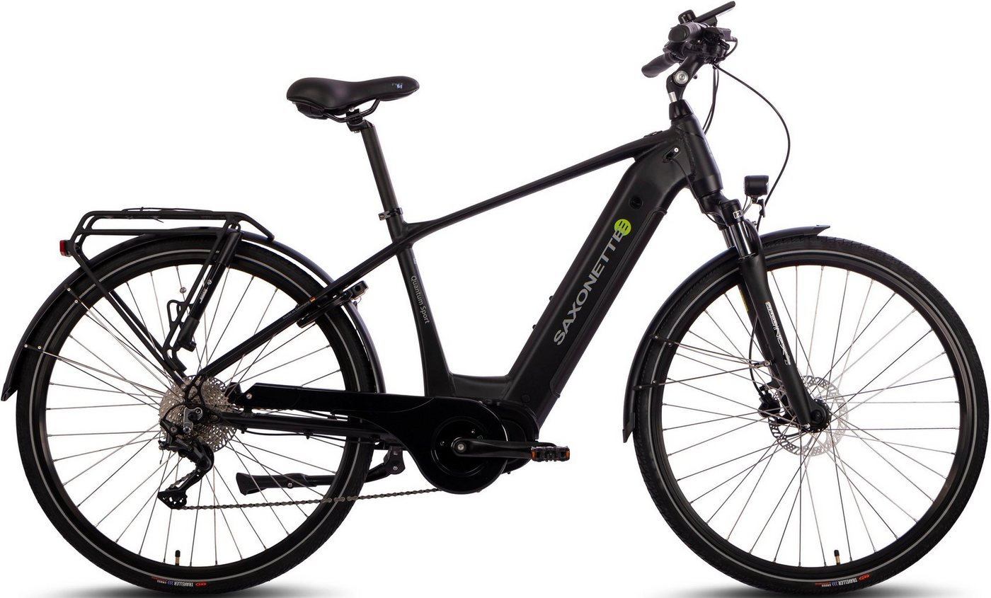 SAXONETTE E-Bike Quantum Sport Man, 10 Gang Shimano, Kettenschaltung, Mittelmotor, 540 Wh Akku von SAXONETTE