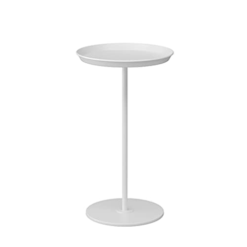 SAyfur Sofa-Beistelltisch aus Metall, Kleiner runder Tisch, mobiler Nachttisch, Kleiner Teetisch für Wohnzimmer (weiß, 30 x 54 cm) Full of Stars von SAyfur