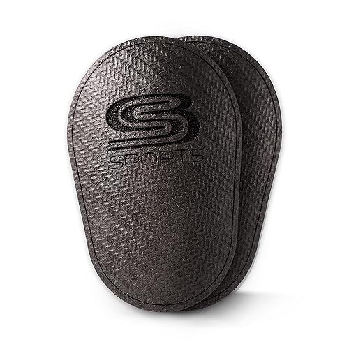 SB Sports ® Mini Schienbeinschoner-Polster | 3D-Carbon | leicht, klein, dünn, weich und bequem | flexibel | rutschfest | Kinder & Erwachsene | Kein Schutz | von SB Sports