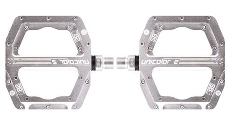 sb3 unicolor 2 flat pedale silber von SB3