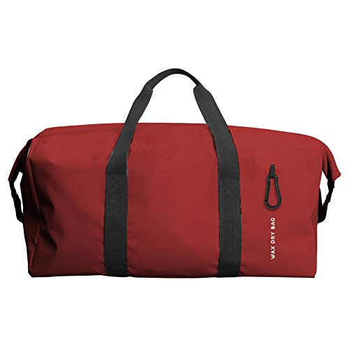 SBS Wasserdichte 15 Liter Strandtasche mit Schulterriemen, für Meer, Fitnessstudio, Schwimmbad, Sport, Camping, Farbe Rot von SBS