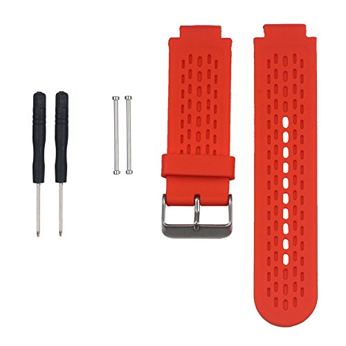 SCASTOE Silikon-Armband für Garmin Approach S2/S4 GPS Golf Watch/Vivoactive (rot) von SCASTOE