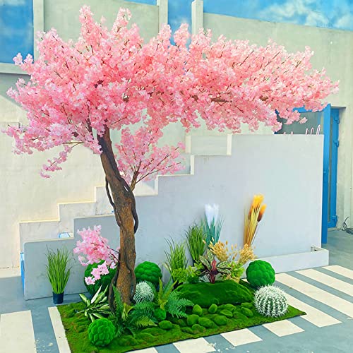 Künstlicher Kirschblütenbaum, Kirschblüten-Dekor, japanischer Kirschblütenbaum, künstlicher Kirschblüten-Kunstbaum, handgefertigter hellrosa Baum für Heimdekoration, 2,5 x 2 m/8,2 x 6,5 Fuß Decoration von SCHAAN