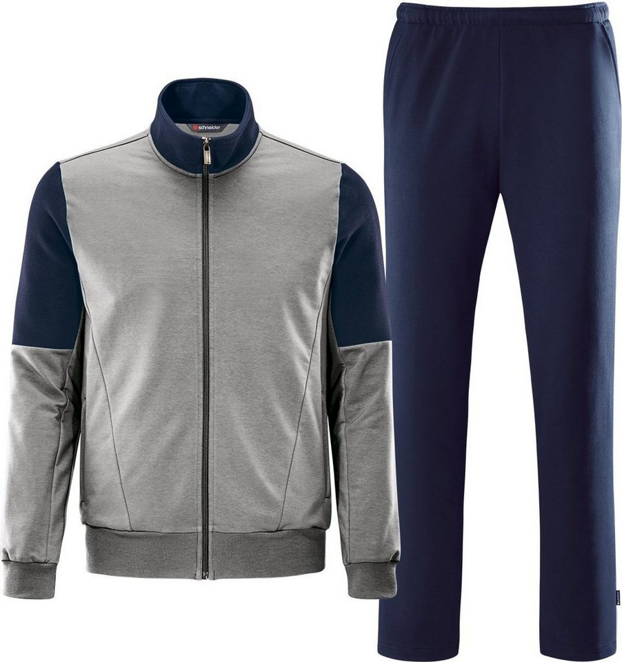 SCHNEIDER Sportswear Jogginganzug CAYM-Anzug STAHL-MEL./DUNKELBLAU von SCHNEIDER Sportswear