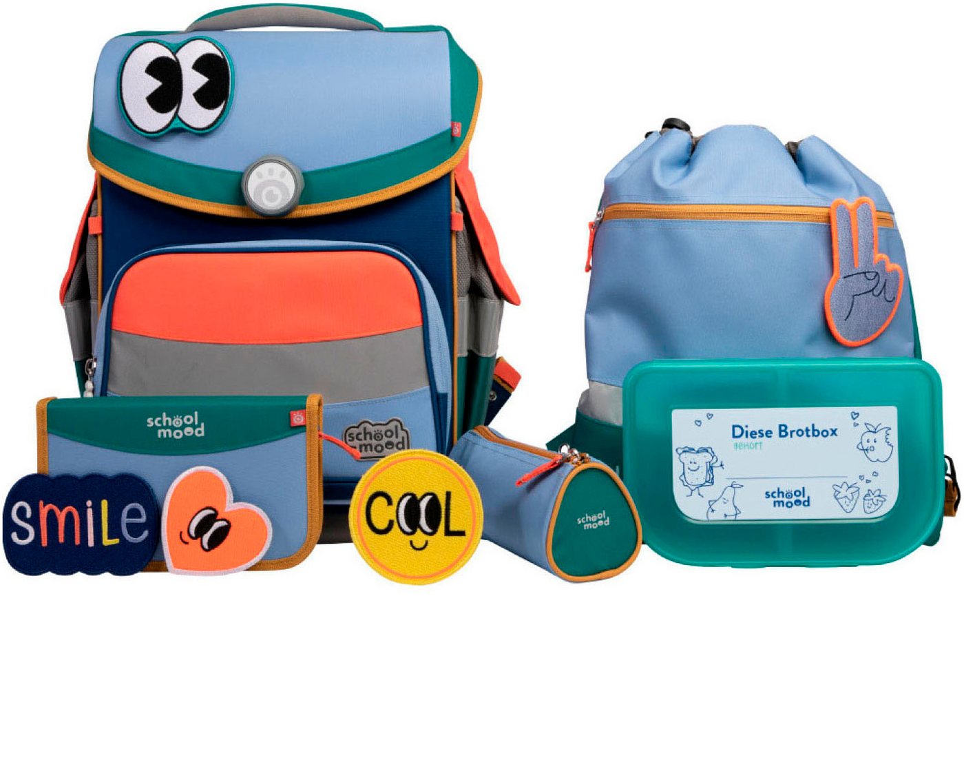 SCHOOL-MOOD® Schulranzen Timeless Pro (Set, 6-tlg) von SCHOOL-MOOD®