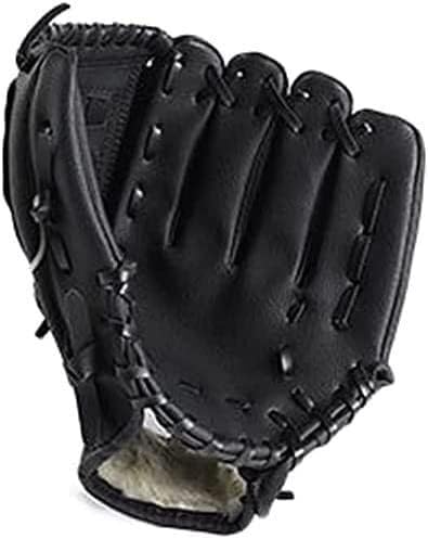 Baseball-Handschuh, Sport-Baseball-Handschuh, Herren-Baseball-Handschuh für Erwachsene und Jugendliche, Infield-Baseball-Handschuhe, Baseball-Handschuhe, Baseball- und Softball-Handschuh ( Color : Bla von SCHYWL