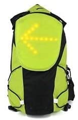 SCOOTISFACTION LED-Blinker-Rucksack für Elektroroller, Xiaomi Ninebot oder Fahrradfahrer, Grün von SCOOTISFACTION