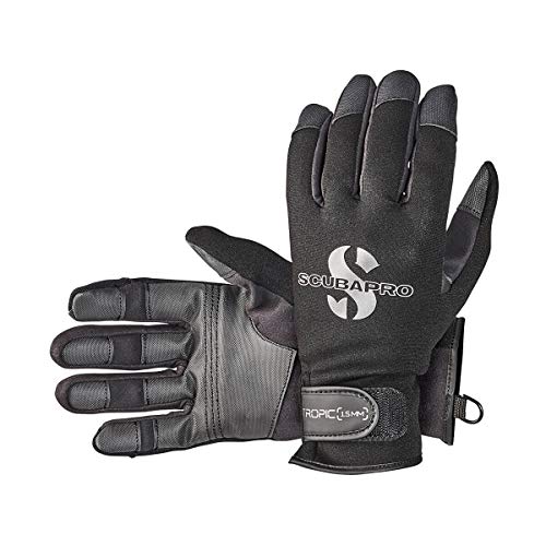 Scubapro Tropic Tauchhandschuh, 1,5 mm, Unisex, XL, Schwarz von SCUBAPRO