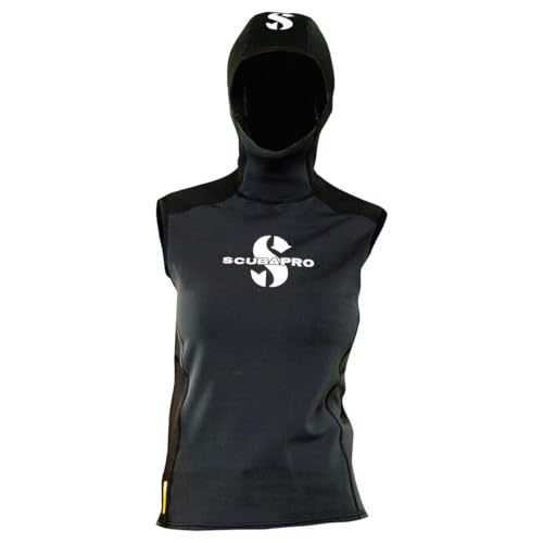 Scubapro Damen Hybrid Hooded Vest, schwarz von SCUBAPRO