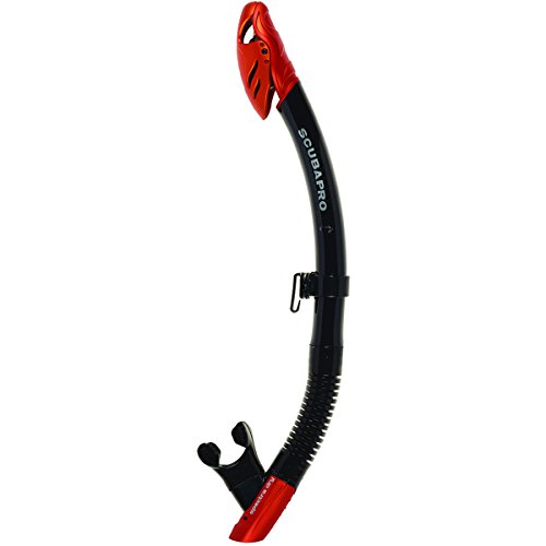 Scubapro Spectra Dry - Trockenschnorchel mit Ventil (New Edition) (Farbe: Rot/Schwarz) von SCUBAPRO
