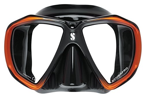 Scubapro - Spectra - Tauchmaske schwarz/orange von SCUBAPRO