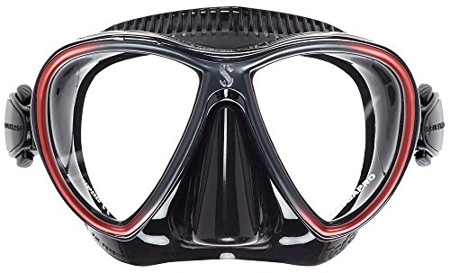 Synergy Twin Tauchmaske Schwarz von Scubapro Farbe schwarz/rot von SCUBAPRO