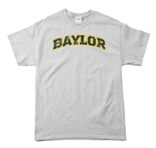 NCAA Baylor Bears 100 Prozent, Vintage Arch Short Sleeve Tee, Herren, Grau - Sport Grey von SDI