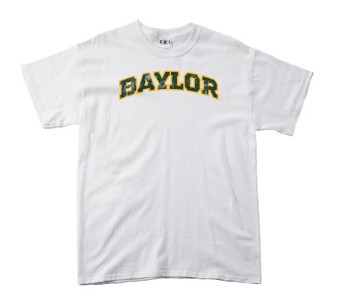 NCAA Baylor Bears 100 Prozent, Vintage Arch Short Sleeve Tee, Herren, weiß von SDI