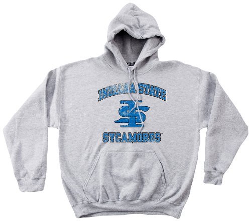 NCAA Indiana State Sycamores 50/50 Blended 8oz Vintage Mascot Hooded Sweatshirt von SDI