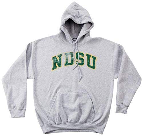NCAA North Dakota State Bison 50/50 Blended Vintage Arch Hooded Sweatshirt von SDI