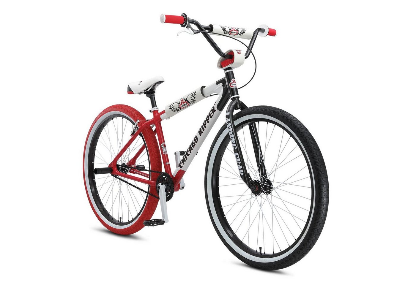 SE Bikes BMX-Rad Big Ripper Chicago 2021, 1 Gang, ohne Schaltung, Wheelie Bike 29 Zoll Fahrrad Erwachsene Jugendliche BMX Rad Stuntbike von SE Bikes