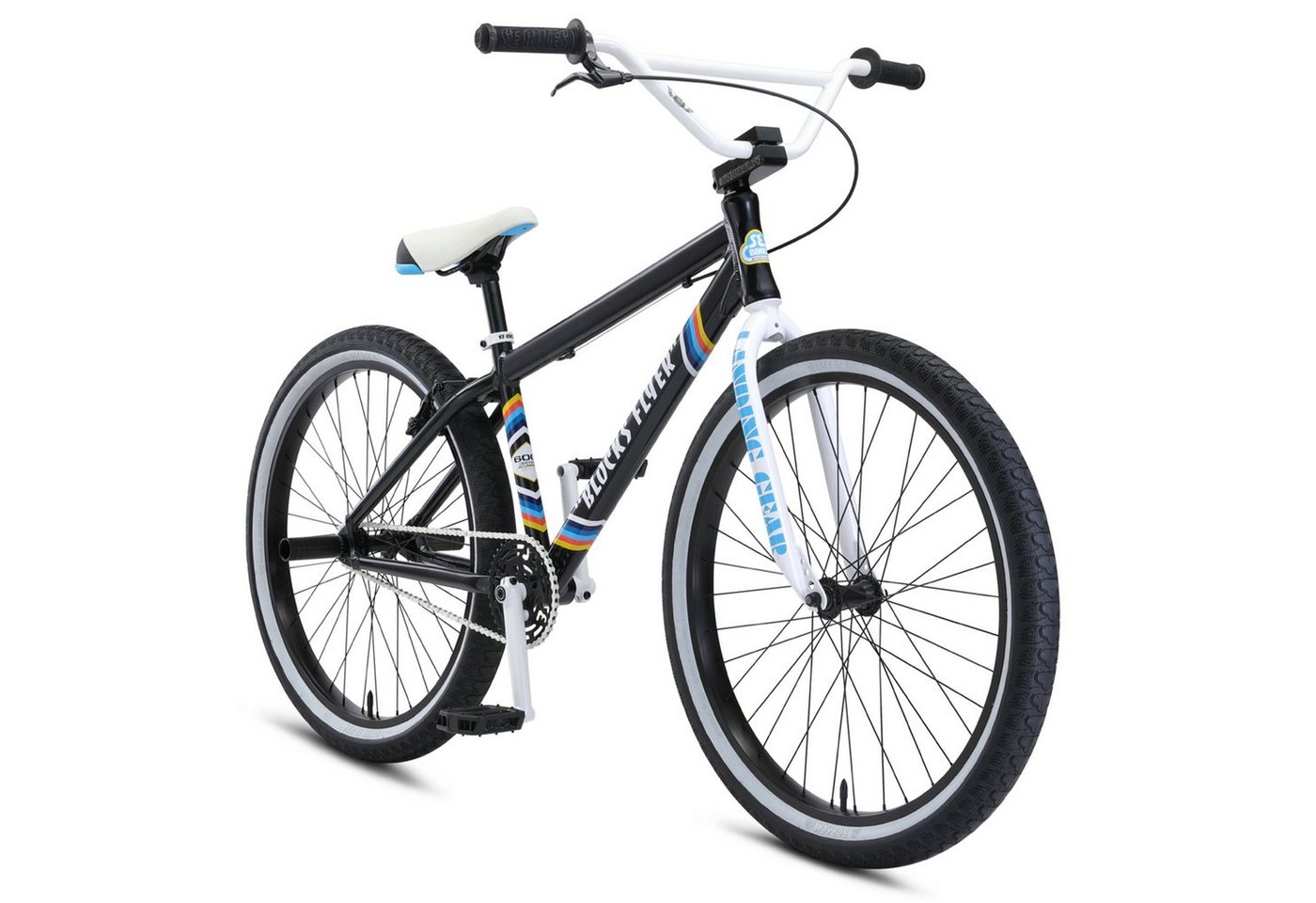 SE Bikes BMX-Rad Blocks Flyer, 1 Gang, ohne Schaltung, Cruiser BMX Fahrrad Singlespeed Bike von SE Bikes