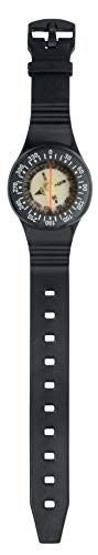 SEAC Unisex-Erwachsene Compass Kompass am Handgelenk, Band und Schnalle mit hoher Widerstandsfähigkeit, lumineszierend, Schwarz, Standard von Seac