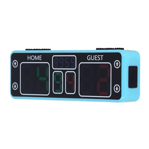 SEAFRONT Drahtlose Wiederaufladbare Anzeigetafel mit Countdown-Timer, Tragbare LED-6-stellige Touch-Magnettafel, Digitale Anzeigetafel für Shuffleboard, Tischfußball, Elektronischer Game von SEAFRONT