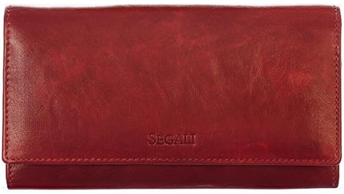 SEGALI Women´s Leather Wallet 28 Portwine Portemonnaie, Damen, Mehrfarbig, Einheitsgröße von SEGALI