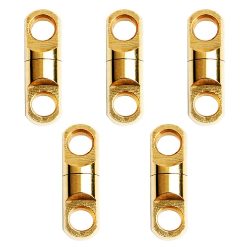 5 Stück Angeln Wirbel, 6mm Messing Heavy Duty Angeln Lager Swivels Stecker Kupfer Barrel Swivels für Salzwasser Süßwasser von SEIWEI