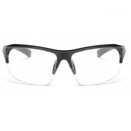 Outdoor-Sportbrille, UV400 Fahrradschutz Sonnenbrille zum Laufen, Klettern und Angeln (transparent) von SEIWEI