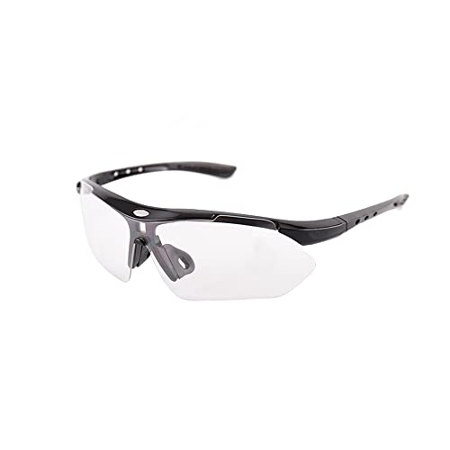 Polarisierte Outdoor-Sonnenbrille, blendfrei, UV400-Schutz, Sportbrille, Unisex, Sicherheitsbrille für Laufen, Golf, Radfahren, transparent von SEIWEI