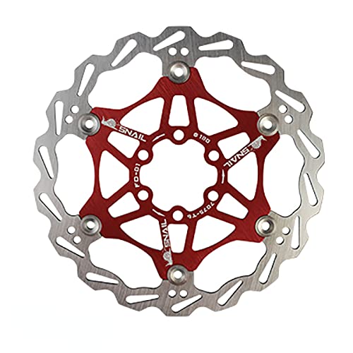 Rot Fahrrad-Bremsscheibe, Edelstahl-Bremsbelag, Wärmeableitungs-Scheibenrotor mit 6 Schrauben für Mountainbike(180mm) von SEIWEI
