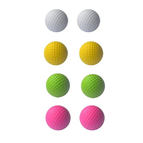 SEIWEI Weiß+Gelb+Grün+Rosenrot Schwamm-Golfbälle, Weichschaum-Übungsbälle, farbige Übungsgolfbälle für Indoor- und Outdoor-Golftraining von SEIWEI